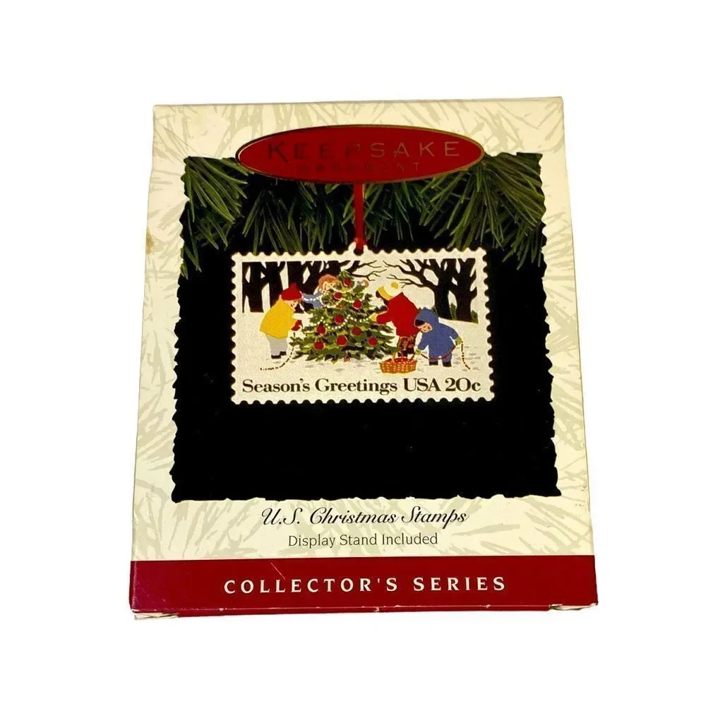 Vintage Hallmark 1994 US Christmas Postage Stamp Collectors Series Ornament